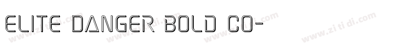 Elite Danger Bold Co字体转换